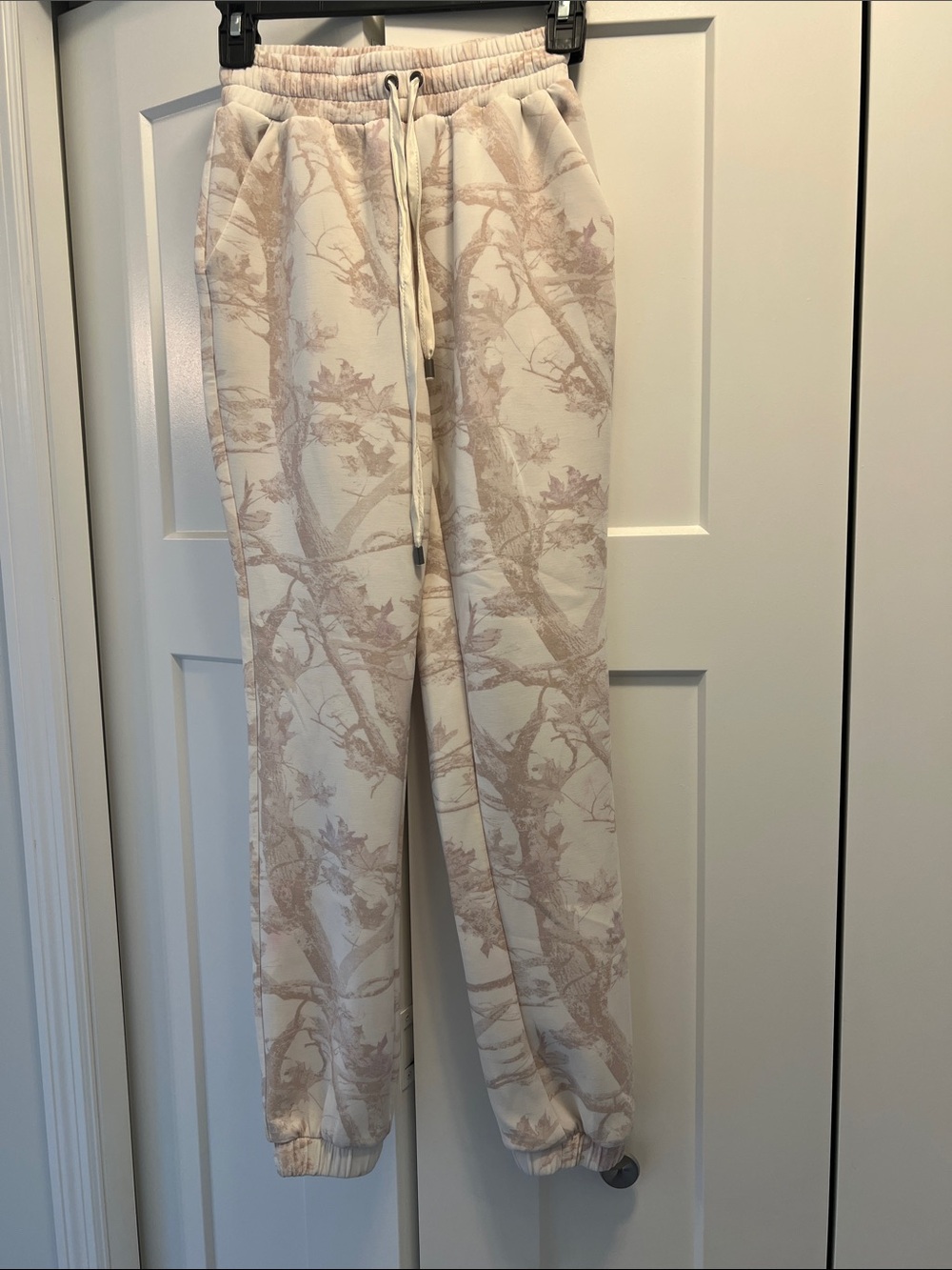 Altar'd State Cream & Tan Scenic Print Joggers
